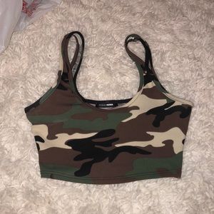 Camo crop top